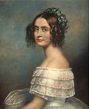 約瑟夫 卡爾 斯蒂勒 Portrait of Alexandra Amalia Prinzessin von Bayern